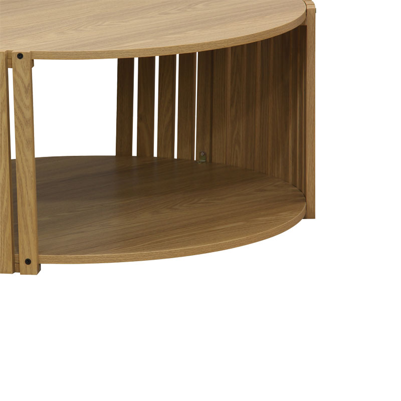 Tavolinë kafeje Heavenly pakoworld MDF natyrale D83x38cm