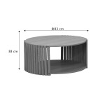 Tavolinë kafeje Heavenly pakoworld MDF natyrale D83x38cm