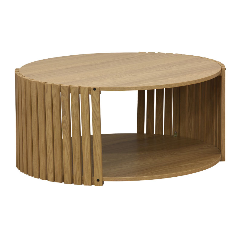 Tavolinë kafeje Heavenly pakoworld MDF natyrale D83x38cm