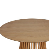 Tavolinë ngrënieje Domonic pakoworld natyrale D120x75cm