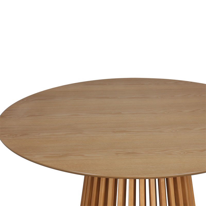 Tavolinë ngrënieje Domonic pakoworld natyrale D120x75cm