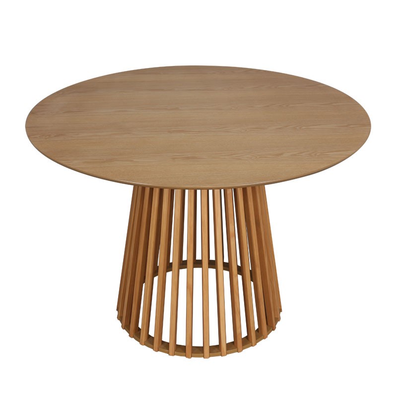 Tavolinë ngrënieje Domonic pakoworld natyrale D120x75cm