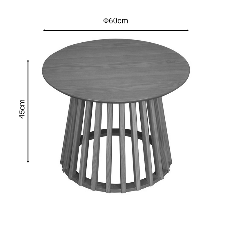 Tavolinë kafeje Domonic pakoworld natyrale D60x45cm
