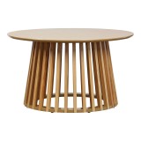 Tavolinë kafeje Domonic pakoworld mdf/pw në ngjyrë natyrale D80x45cm