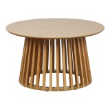 Tavolinë kafeje Domonic pakoworld mdf/pw në ngjyrë natyrale D80x45cm