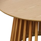 Tavolinë kafeje Domonic pakoworld mdf/pw në ngjyrë natyrale D80x45cm