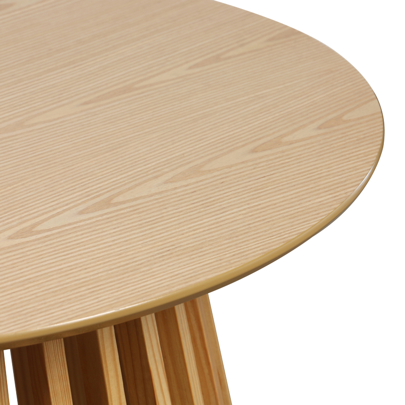 Tavolinë kafeje Domonic pakoworld mdf/pw në ngjyrë natyrale D80x45cm