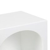 Komodinë rafti Emersi pakoworld MDF në ngjyrë të bardhë 40x32x70cm