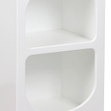 Komodinë rafti Emersi pakoworld MDF në ngjyrë të bardhë 40x32x70cm