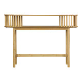 Konsolë Nodial pakoworld MDF/Bambu në ngjyrë natyrale 120x39x85cm