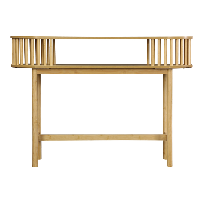 Konsolë Nodial pakoworld MDF/Bambu në ngjyrë natyrale 120x39x85cm
