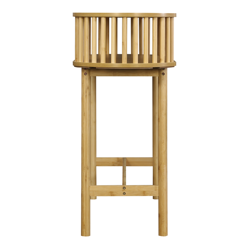 Konsolë Nodial pakoworld MDF/Bambu në ngjyrë natyrale 120x39x85cm