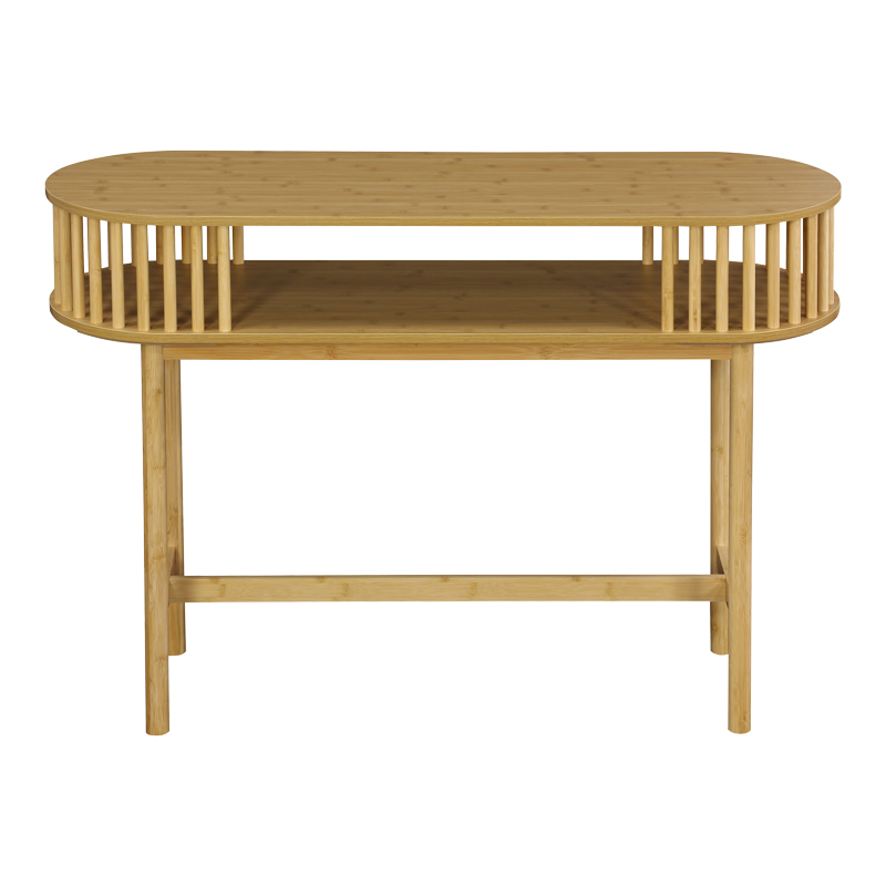Konsolë Nodial pakoworld MDF/Bambu në ngjyrë natyrale 120x39x85cm