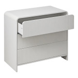 Komodin Zeplen pakoworld MDF në ngjyrë të bardhë 80x40x75cm