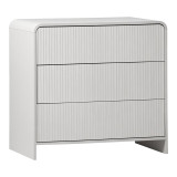 Komodin Zeplen pakoworld MDF në ngjyrë të bardhë 80x40x75cm