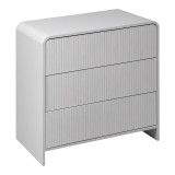 Komodin Zeplen pakoworld MDF në ngjyrë të bardhë 80x40x75cm