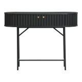 Konsolë Zakro pakoworld MDF-metal në nuancë të zezë 100x35x75cm