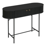 Konsolë Zakro pakoworld MDF-metal në nuancë të zezë 100x35x75cm