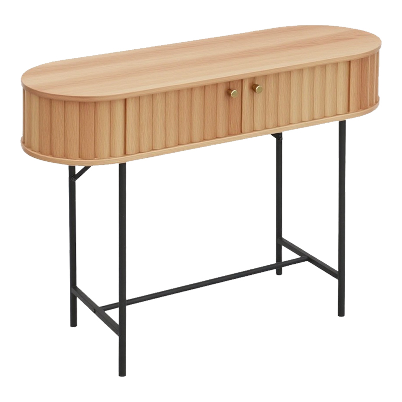 Konsolë Zakro pakoworld MDF-metal në nuancë lisi 80x30x70cm