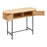Konsolë Zakro pakoworld MDF-metal në nuancë lisi 80x30x70cm
