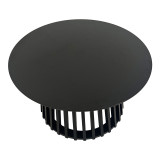 Tavolinë kafeje Domonic pakoworld mdf në ngjyrë të zezë D80x45cm