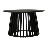 Tavolinë kafeje Domonic pakoworld mdf në ngjyrë të zezë D80x45cm