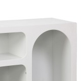 Bufe Emersi pakoworld me rafte mdf në ngjyrë të bardhë 164x34x76cm