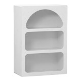 Bibliotekë Emersi pakoworld mdf në ngjyrë të bardhë 70x35x100cm