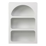 Bibliotekë Emersi pakoworld mdf në ngjyrë të bardhë 70x35x100cm