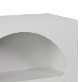 Bibliotekë Emersi pakoworld mdf në ngjyrë të bardhë 70x35x100cm