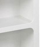 Bibliotekë Emersi pakoworld mdf në ngjyrë të bardhë 70x35x100cm