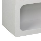 Bibliotekë Emersi pakoworld mdf në ngjyrë të bardhë 70x35x100cm