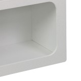 Bibliotekë Emersi pakoworld mdf në ngjyrë të bardhë 70x35x100cm