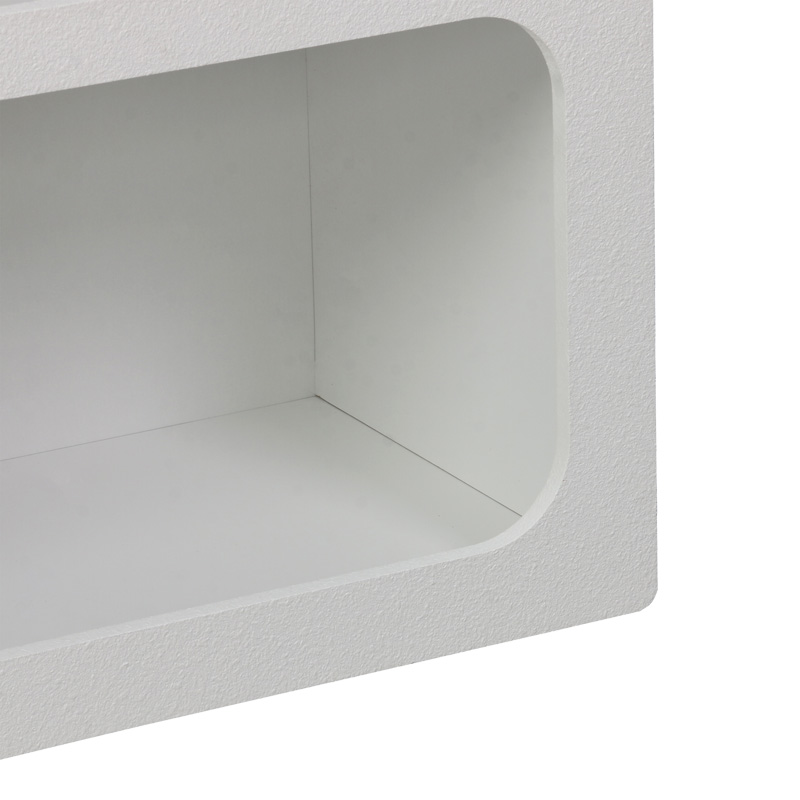 Bibliotekë Emersi pakoworld mdf në ngjyrë të bardhë 70x35x100cm