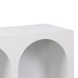 Bufe Emersi pakoworld me rafte mdf në ngjyrë të bardhë 120x35x76cm