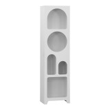 Bibliotekë Emersi pakoworld mdf në ngjyrë të bardhë 48x35x180cm