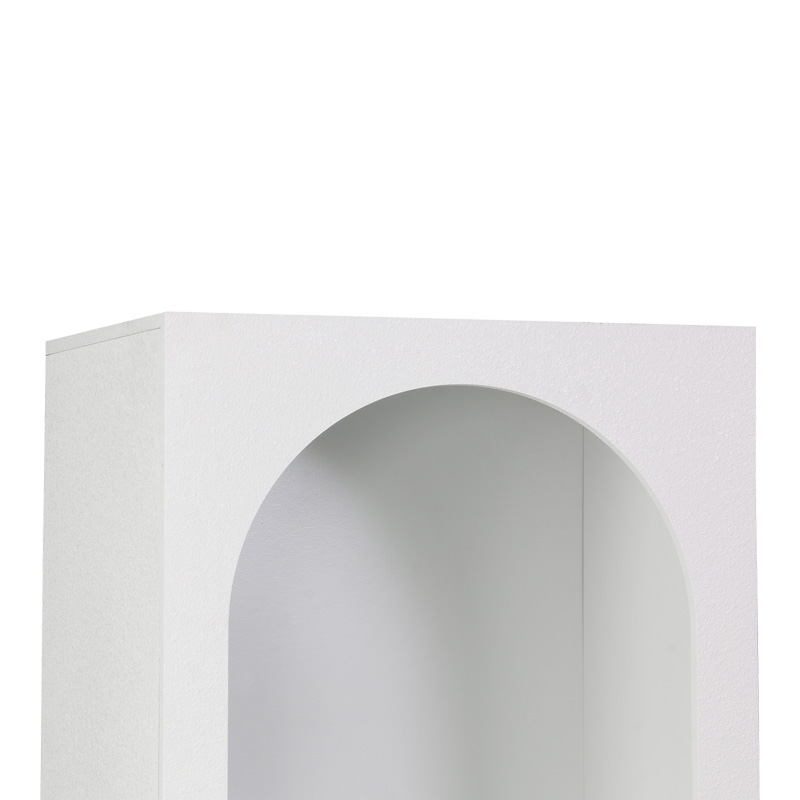 Bibliotekë Emersi pakoworld mdf në ngjyrë të bardhë 48x35x180cm
