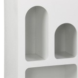 Bibliotekë Emersi pakoworld mdf në ngjyrë të bardhë 48x35x180cm