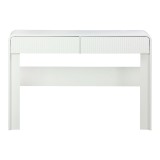 Tavolinë konsolë Zaplen pakoworld mdf në ngjyrë të bardhë 110x38x75cm