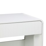 Tavolinë konsolë Zaplen pakoworld mdf në ngjyrë të bardhë 110x38x75cm