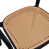Fotel Ember pakoworld me mbrojtje UV PP bezhë-e zezë 52.5x56.5x81cm