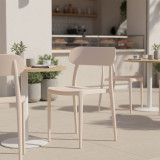 Karrige Amvroan pakoworld me mbrojtje UV pp kapuçino 51x49x79.5cm