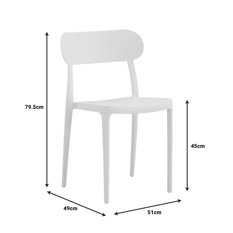 Karrige Amvroan pakoworld me mbrojtje UV pp e bardhë 51x49x79.5cm