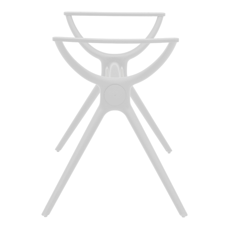 Tavolinë bash Herno pakoworld pp e bardhë 106x61x73cm