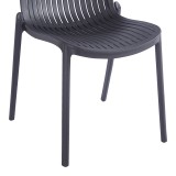 Karrige e palosshme Teragi pakoworld pp me mbrojtje UV antracit 58x43.5x82cm