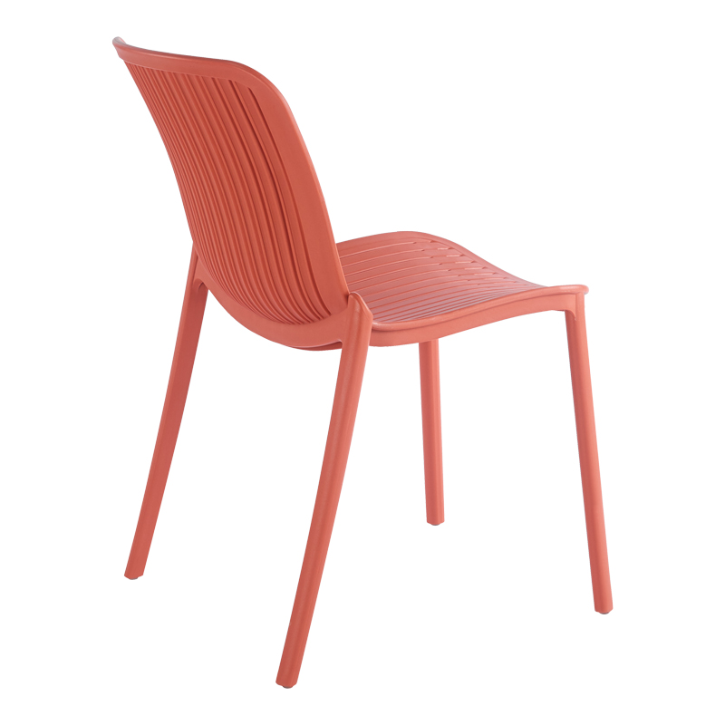 Karrige e palosshme Teragi pakoworld pp me mbrojtje UV terrakote 58x43.5x82cm