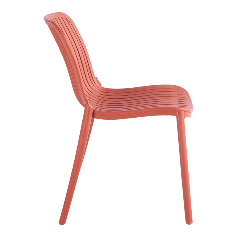 Karrige e palosshme Teragi pakoworld pp me mbrojtje UV terrakote 58x43.5x82cm