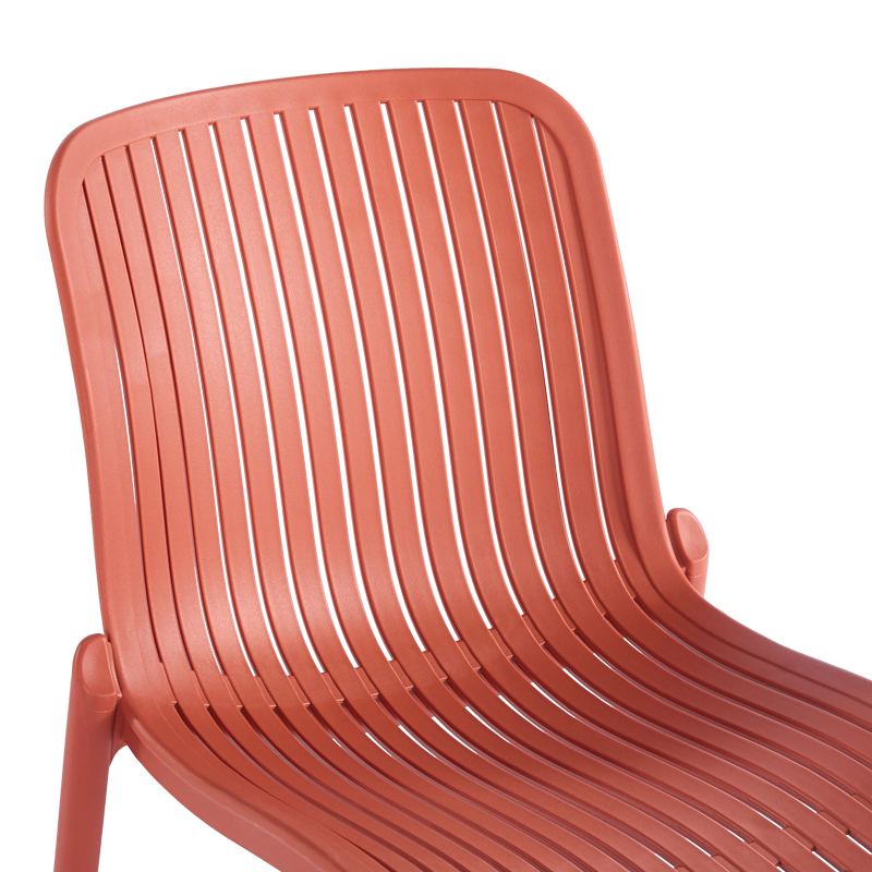 Karrige e palosshme Teragi pakoworld pp me mbrojtje UV terrakote 58x43.5x82cm