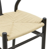 Stol bari Wishbone pakoworld dru ahu i zi-litar natyral 53x54x107cm