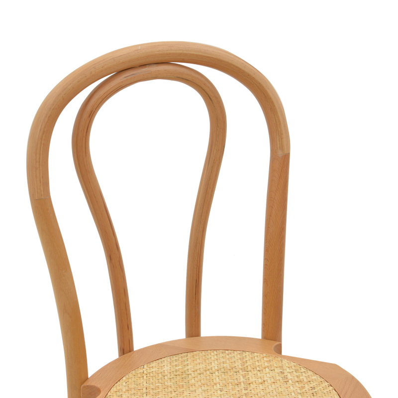 Karrige e palosshme Vienna Azhel pakoworld dru ahu natyral-ndenjëse rattan natyral 41x50x89cm